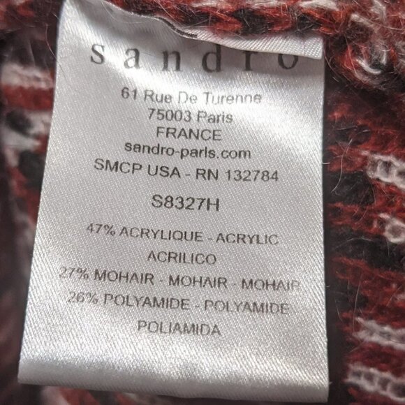 Sandro | Leopard Mohair Knit Sweater - Picture 7 of 8